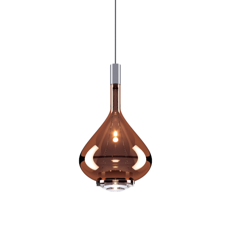 hoogglans brons/chroom