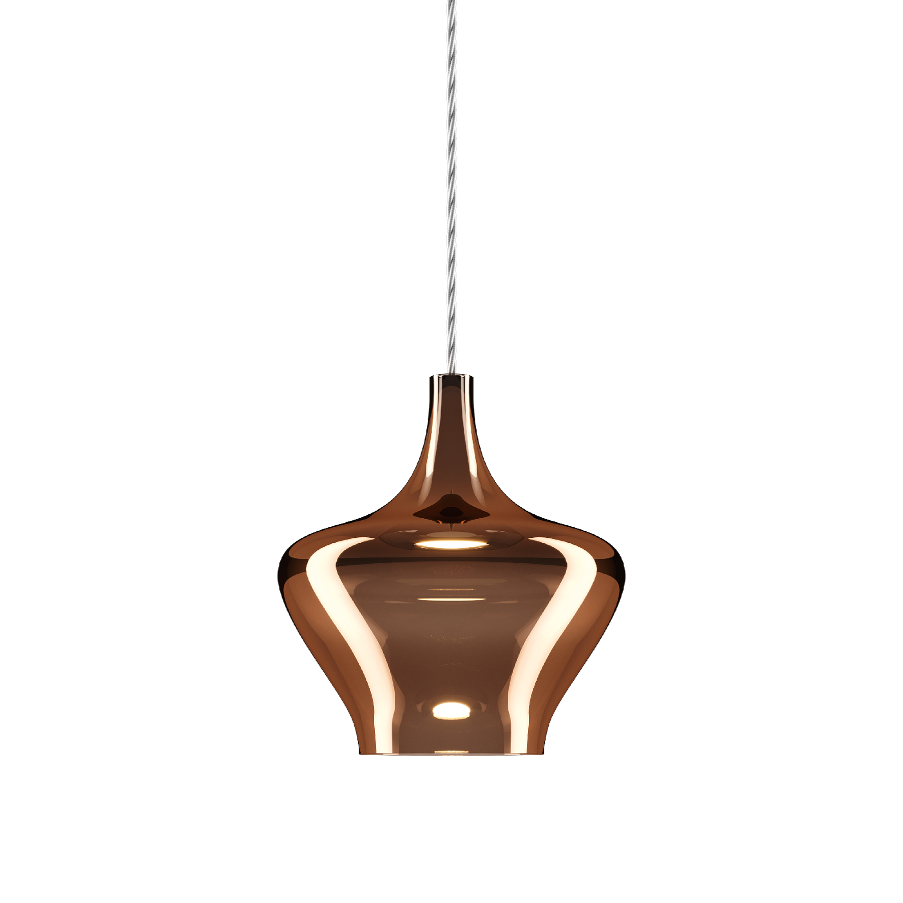 hoogglans brons/chroom