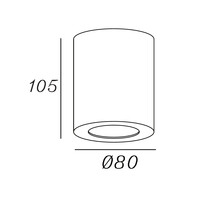Artdelight Opbouwspot Redondo | IP54