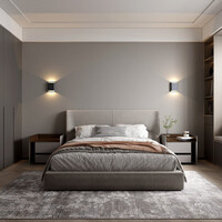 Artdelight 'Dim to Warm' dimbare in- en outdoor 2-lichts wandlamp Diaz L met geïntegreerde LED | IP65