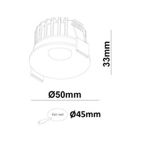 Artdelight Dimbare inbouwspot Ottawa met geïntegreerde LED | IP44