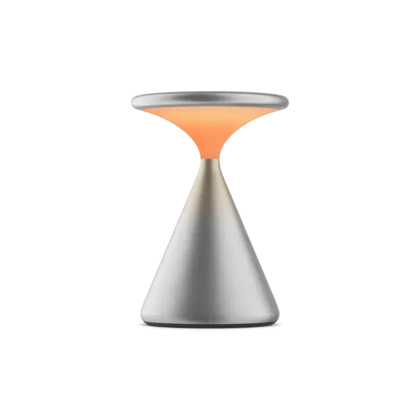 Grau Dimbare, draagbare en oplaadbare tafellamp Salt met geïntegreerde LED