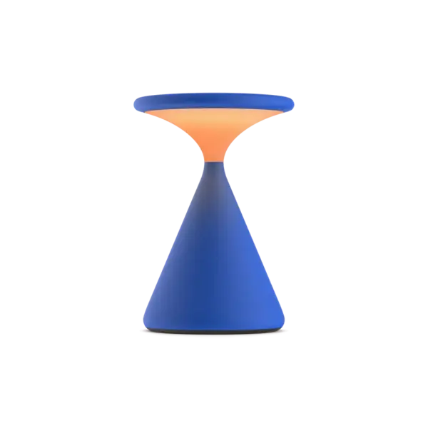 Grau Dimbare, draagbare en oplaadbare tafellamp Salt met geïntegreerde LED