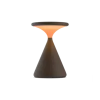 Grau Dimbare, draagbare en oplaadbare tafellamp Salt met geïntegreerde LED