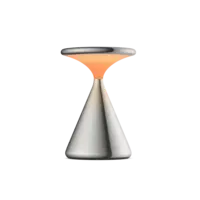 Grau Dimbare, draagbare en oplaadbare tafellamp Salt met geïntegreerde LED