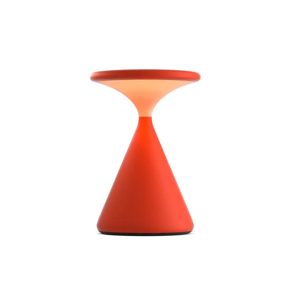 Grau Dimbare, draagbare en oplaadbare tafellamp Salt met geïntegreerde LED