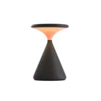 Grau Dimbare, draagbare en oplaadbare tafellamp Salt met geïntegreerde LED