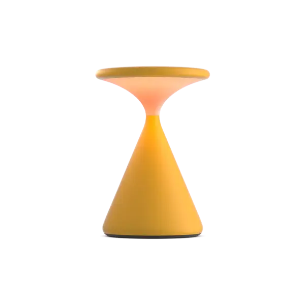 Grau Dimbare, draagbare en oplaadbare tafellamp Salt met geïntegreerde LED