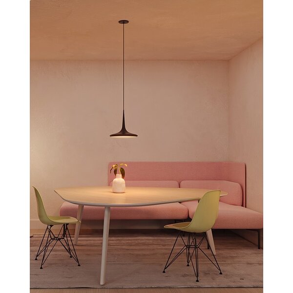 Grau 'Dim to Warm' dimbare 1-lichts hanglamp Falling Leaf met geïntegreerde LED