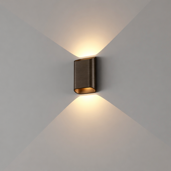 Artdelight 'Dim to Warm' dimbare in- en outdoor 2-lichts wandlamp Diaz S met geïntegreerde LED | IP65