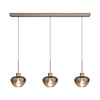 Masterlight 3-lichts hanglamp Genua | L 100 cm x B 8 cm | 3x Ø 20 cm