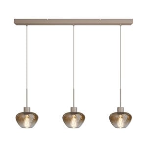Masterlight 3-lichts hanglamp Genua | L 100 cm x B 8 cm | 3x Ø 20 cm