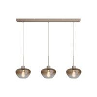 Masterlight 3-lichts hanglamp Genua | L 100 cm x B 8 cm | 3x Ø 24 cm