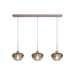 Masterlight 3-lichts hanglamp Genua | L 100 cm x B 8 cm | 3x Ø 24 cm