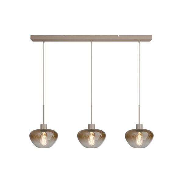 Masterlight 3-lichts hanglamp Genua | L 100 cm x B 8 cm | 3x Ø 24 cm
