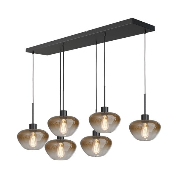 Masterlight 6-lichts hanglamp Genua | L 130 x B 25 cm