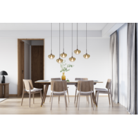 Masterlight 6-lichts hanglamp Genua | L 130 x B 25 cm