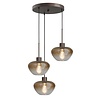 Masterlight 3-lichts hanglamp Genua Ø 35 cm