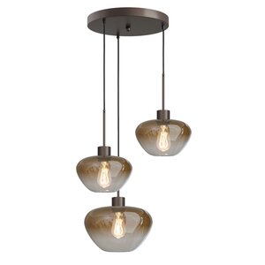 Masterlight 3-lichts hanglamp Genua Ø 35 cm