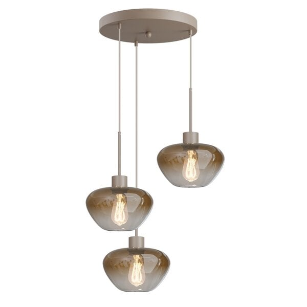 Masterlight 3-lichts hanglamp Genua Ø 35 cm