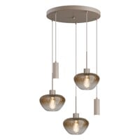 Masterlight 5-lichts hanglamp Genua-Marina Ø 50 cm | Beige