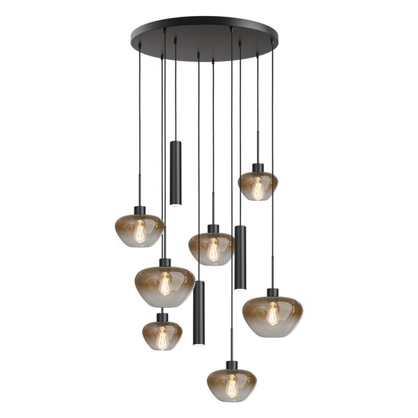 Masterlight 10-lichts hanglamp Genua-Run Ø 70 cm