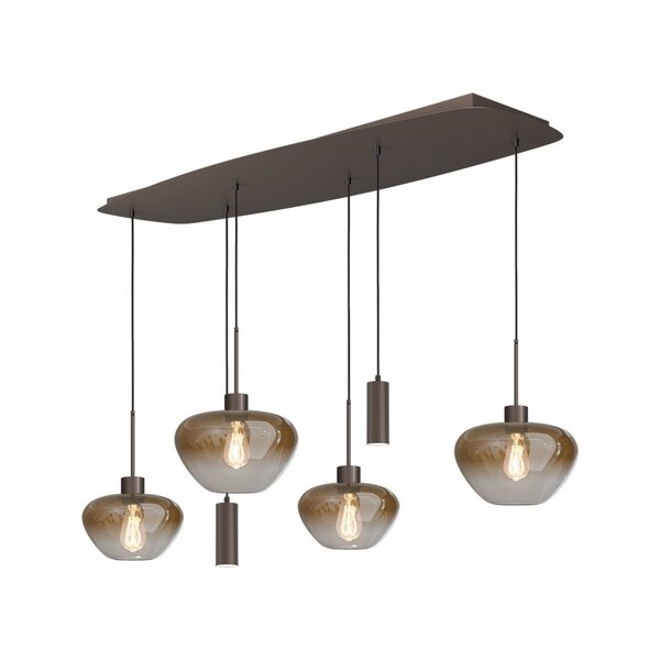 Masterlight 6-lichts hanglamp Genua-Marina | L 140 x B 45 cm