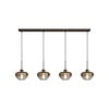 Masterlight 4-lichts hanglamp Genua | L 130 x B 8 cm