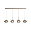 Masterlight 4-lichts hanglamp Genua | L 130 x B 8 cm