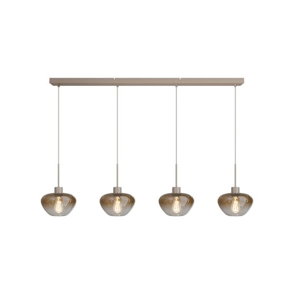 Masterlight 4-lichts hanglamp Genua | L 130 x B 8 cm