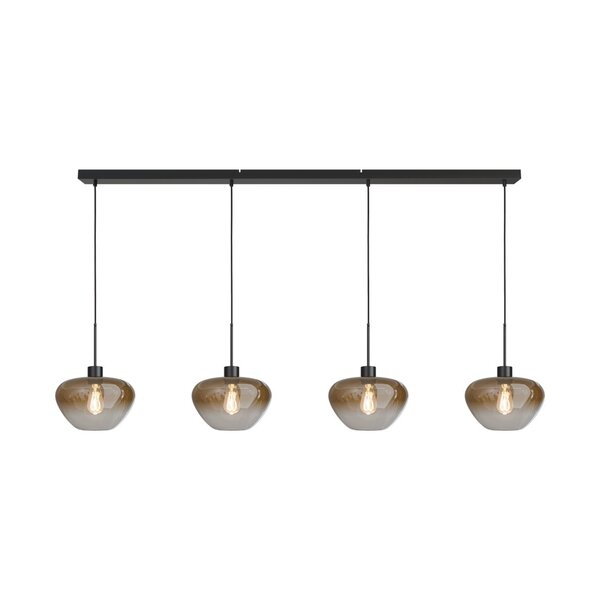 Masterlight 4-lichts hanglamp Genua | L 160 x B 8 cm