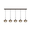 Masterlight 5-lichts hanglamp Genua | L 160 x B 8 cm