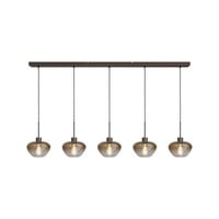Masterlight 5-lichts hanglamp Genua | L 160 x B 8 cm