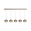 Masterlight 5-lichts hanglamp Genua | L 160 x B 8 cm
