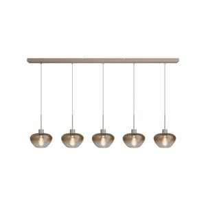 Masterlight 5-lichts hanglamp Genua | L 160 x B 8 cm