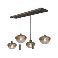 Masterlight 6-lichts hanglamp Genua-Marina | L 130 x B 25 cm