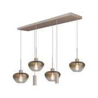 Masterlight 6-lichts hanglamp Genua-Marina | L 130 x B 25 cm