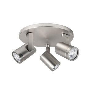 Highlight Kantelbare én draaibare ronde 3-lichts opbouwspot Halo