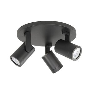 Highlight Kantelbare én draaibare ronde 3-lichts opbouwspot Halo