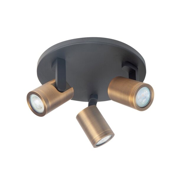 Highlight Kantelbare én draaibare ronde 3-lichts opbouwspot Halo