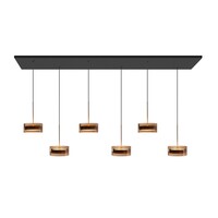 Highlight Dimbare 6-lichts hanglamp Enzo Mini met geïntegreerde LED