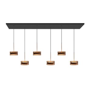 Highlight Dimbare 6-lichts hanglamp Enzo Mini met geïntegreerde LED