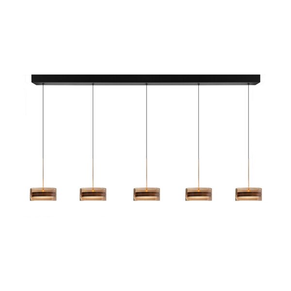 Highlight Dimbare 5-lichts hanglamp Enzo Mini met geïntegreerde LED