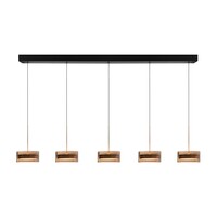 Highlight Dimbare 5-lichts hanglamp Enzo met geïntegreerde LED