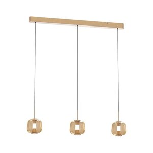 Freelight 'Dim to warm' dimbare én in hoogte verstelbare 3-lichts hanglamp Rosa met geïntegreerde LED