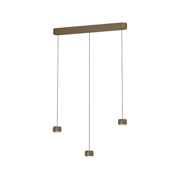 Freelight 'Dim to warm' dimbare én in hoogte verstelbare 3-lichts hanglamp Cosmo met geïntegreerde LED