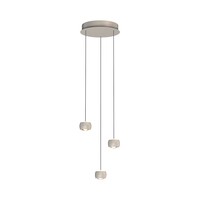 Freelight 'Dim to warm' dimbare én in hoogte verstelbare 3-lichts hanglamp Cosmo met geïntegreerde LED