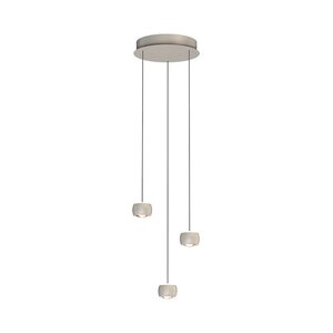 Freelight 'Dim to warm' dimbare én in hoogte verstelbare 3-lichts hanglamp Cosmo met geïntegreerde LED