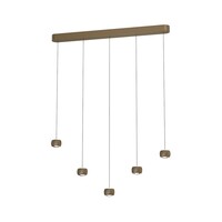 Freelight 'Dim to warm' dimbare én in hoogte verstelbare 5-lichts hanglamp Cosmo met geïntegreerde LED