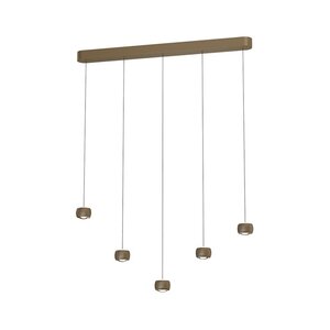 Freelight 'Dim to warm' dimbare én in hoogte verstelbare 5-lichts hanglamp Cosmo met geïntegreerde LED